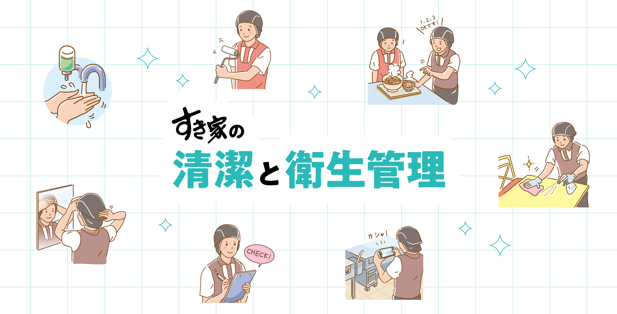 すき家の清潔と衛生管理