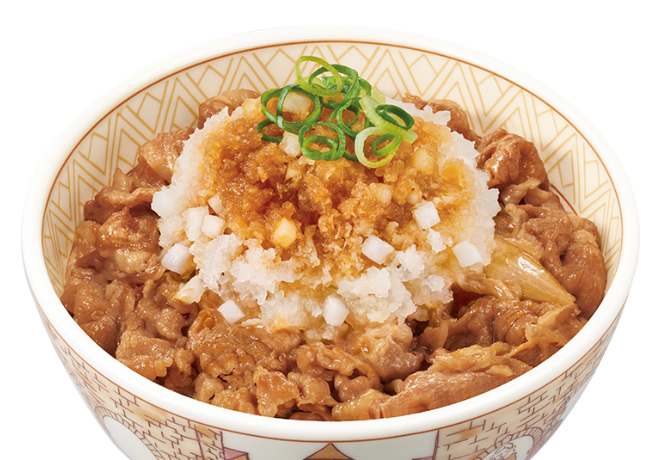 image of Gyudon with Grated Radish