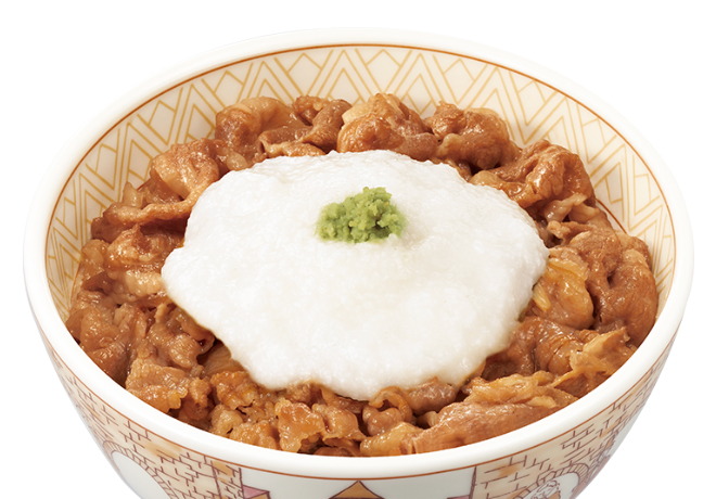 image of Gyudon with Grated Radish