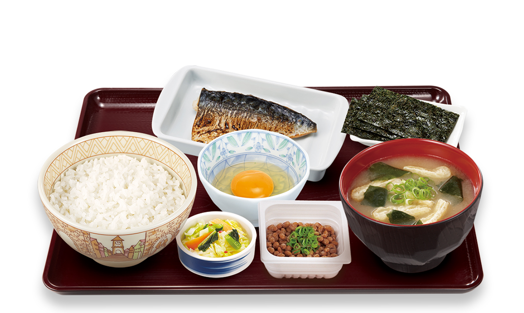 塩さば・納豆定食